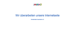 Desktop Screenshot of kita-auenland.de