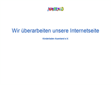 Tablet Screenshot of kita-auenland.de